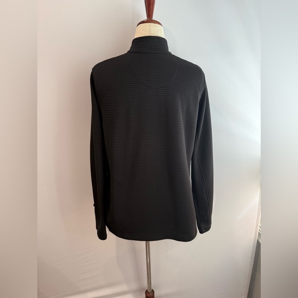 Pebble Beach Black Ribbed Performance Jacket - Picture 2 of 5